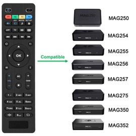 Replacement Remote Control for MAG250 MAG254 MAG255 MAG256 MAG257 MAG260 MAG275 MAG322 MAG349 MAG350 MAG351 MAG352 IPTV Set Top Box OTT Tv Box