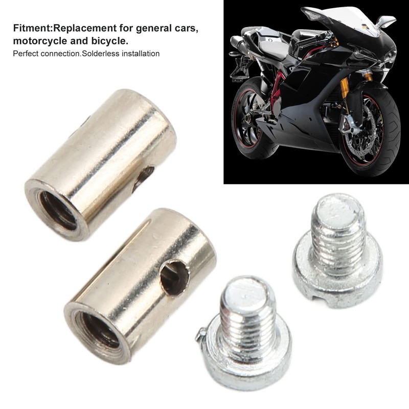 6mm Solderless Cable Nipple, Universal Metal Brake Line Throttle Choke