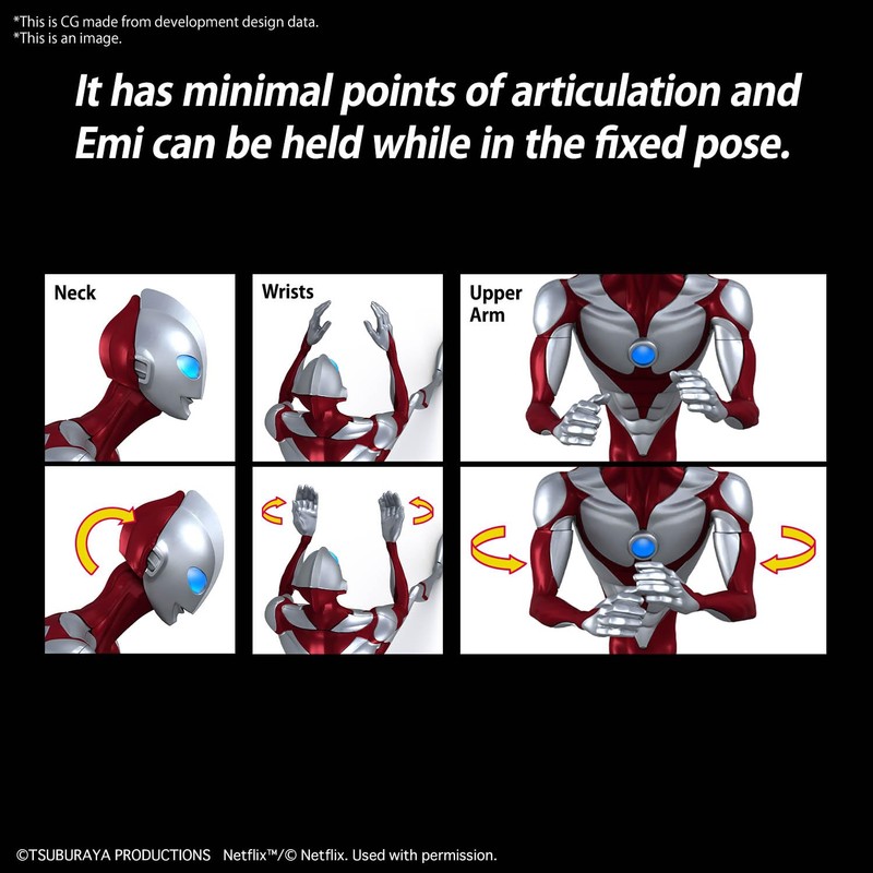 Colour-coded plastic model Ultraman: Rising