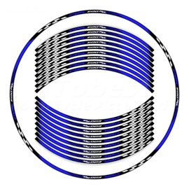 CBR 17 inch Wheel Rim Stickers Decals Tape Compatible with CBR600RR 2003-2025 F5 Motorcycle Reflective Rim Tapes Sticker Stripe (Dark Blue)