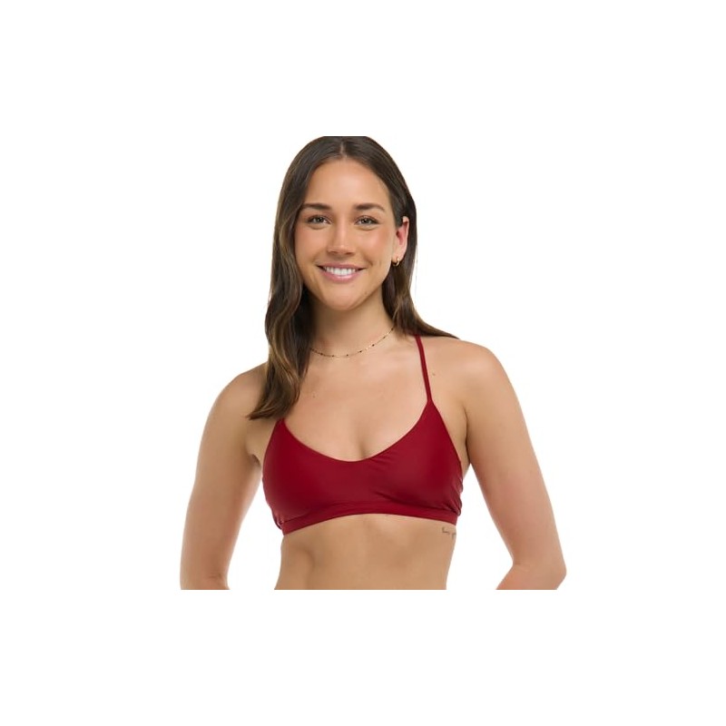 Body Glove Women's Standard Smoothies Ruth Solid Fixed Triangle Bikini