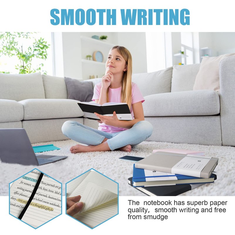 EMOMAS Lined Journal Notebook – Hardcover Notebook for Men &