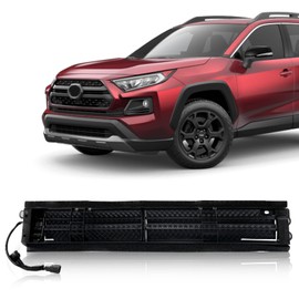 Perfit Liner Active Grille Shutter Black, Radiator Shutter No motor, Compatible with 2019-2021 TOYOTA RAV4 Grille air intake ADVENTURE|LIMITED|TRAIL|TRD OFF-ROAD, Replacement For TO1206103 530190R010