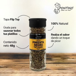 Pontino Pimienta Negra Triturada 48 Gramos 2 Piezas