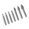 7Pcs Engraving Drill Bit 6mm Shank High Speed Steel Carving