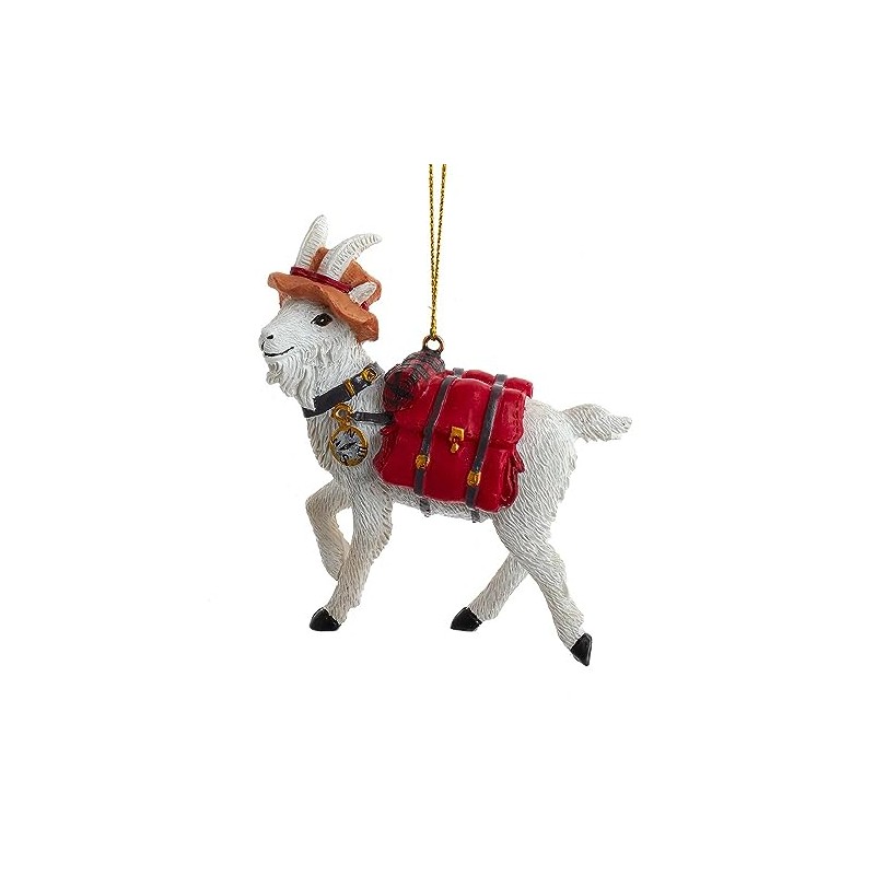 Kurt Adler Mountain Goat Lodge Ornament