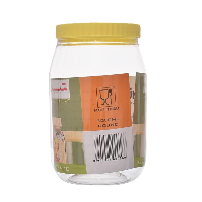 Sunpet J3000 Food Storage Canisters, Plastic, Red, 3000 ml, Pack