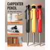 Nicpro 3 Pack Carpenter Pencil with Sharpener & Holder, Mechanical