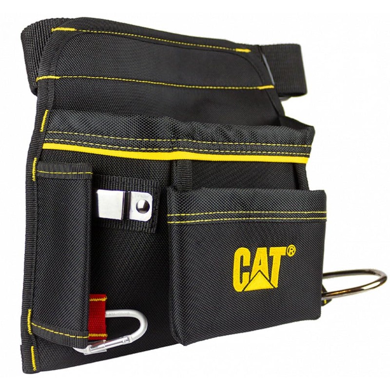 CAT Heavy Duty Black Polyester Belt Loop Hook Tool Bag