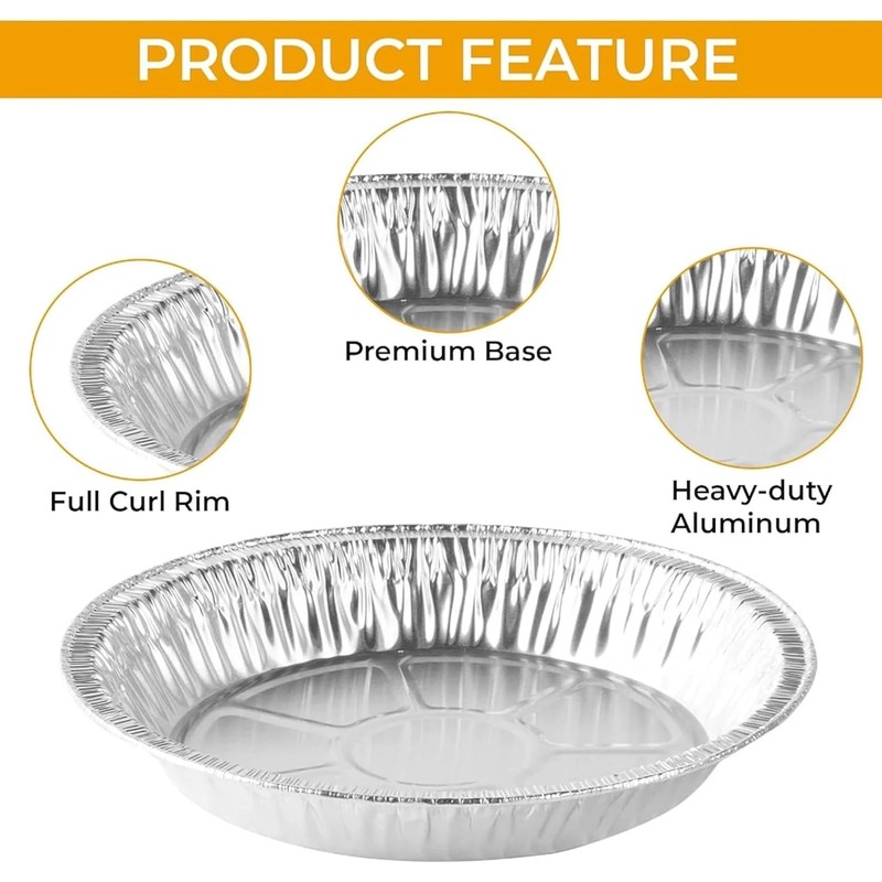 The Baker Celebrations Aluminum Foil Baking Pie Pans – 8