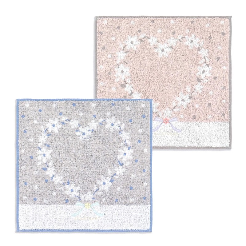JILLSTUART Cuore Towel Handkerchief, 1 Pack, Pink **