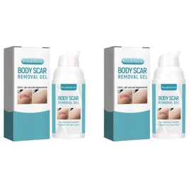 2 Stück Narbengel,Scar Cream Sanft und Nicht Reizend Narbencreme Nach Op Befeuchten Scar Gel Bei Kaiserschnitten Verbrennungen Keloiden Akne,Kann mit Narbenpflastern Verwendet Werden(30ml*2)