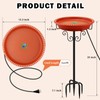 Heated Bird Baths for Outdoors for Winter, Lovppy 100W Heated