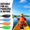 GEAVESS Kayak Paddle 231cm/91.3in, Aluminum Shaft with Reinforced Fiberglass Blade,