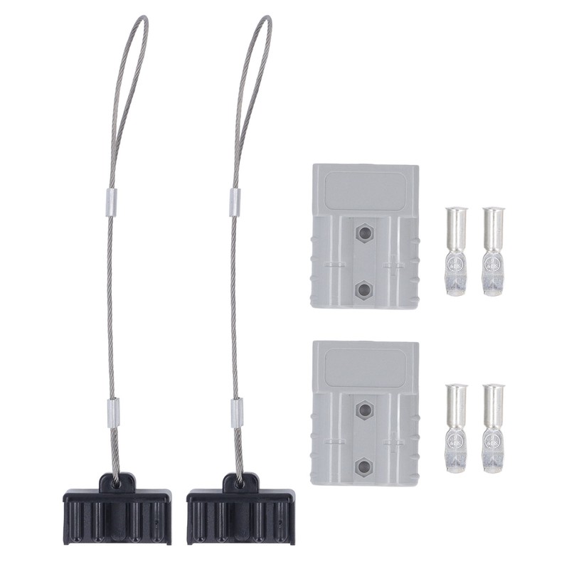2 Set Battery Quick Connector 50A 600V Fireproof High Conductivity