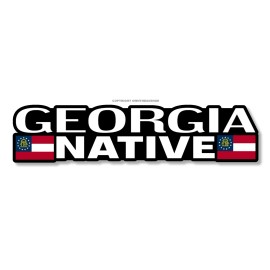 OwnTheAvenue Georgia Native For Car Truck Laptop Bumper Window Vinyl Sticker Decal 6"