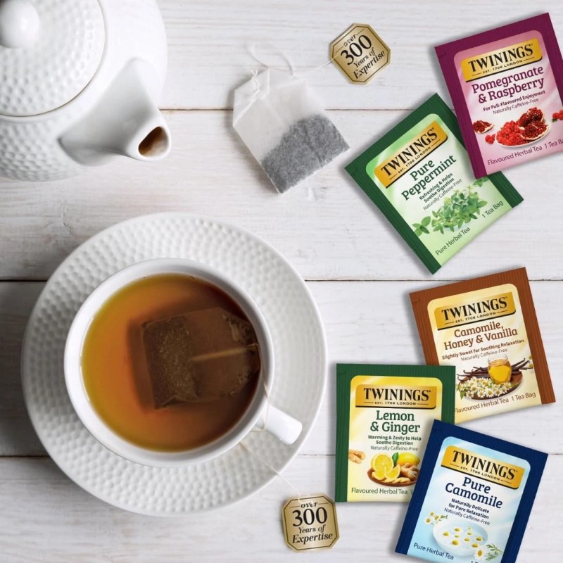 Twinings Herbal Tea Assortment 26 Bags 13 Caffeine Free Flavors