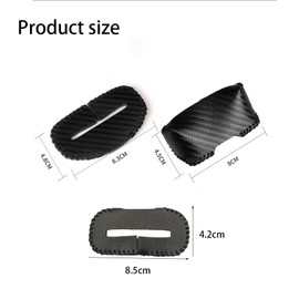 LUMoony Pack of 4 Protective Covers for Seat Belt Buckle, Seat Belt Clip Cover, Car Standard Belt Buckle, Protective Cover, Hand Sewn, Shockproof, Scratch-Resistant Protector, Universal Car Interior