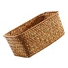 Sosoport Hand Woven Seagrass Storage Basket Desktop Sundry Organizer for