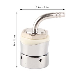 Moofey Draft Beer Tower Tap, 1/4 in Tap Tower Shank Assembly, Stainless Steel Brewing Beer Faucet for Home Brewing, Kegs