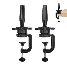 WXYYKX Practice Head Holder, Practice Head Stand, Table Holder for Doll Heads, Wig Heads, Styrofoam Heads, Including Hair Bobbles