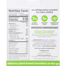 Noka Smoothie Mango Coconut 4Pc 16.9 Oz (Pack of 6)
