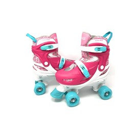 Chicago Roller Skates for Girls & Boys with Protective Gear – Helmet, Knee Pads & Wrist Guards – Durable Top Performance Indoor/Outdoor Use, Safety High Top Boot, 60mm PU Wheels with Secure Buckles