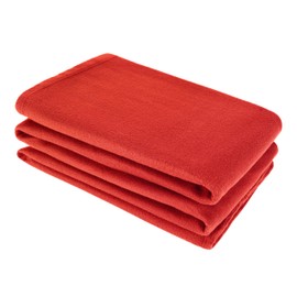 Scarlet Larkspur Super Soft Fleece Blanket – Cosy, Fluffy & Warm Fleece Throw Blankets for Home/Travel, Double Size Large Bed Throws for Adults, Red, 150 X 220 cm