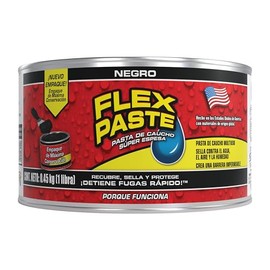 FLEX PASTE Pasta de Caucho Flexible, Funciona Bajo Agua; Repara Superficies Interior y Exterior, Secas o Húmedas; Esparce, Modela, Forma y Sella Aguje