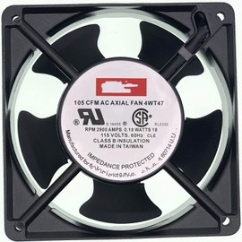 ACROTOR Ventilador AXIAL 4WT47 115V-AC 105CFM D506793,ventilador de refrigeración de soldadura de gabinete de 120 mm, ventilador axial de CA cuadrado