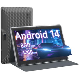 YQSAVIOR 7 inch Tablet | Android 14 | Tablet with Protective Case