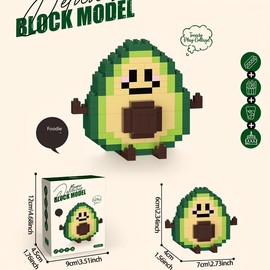 Food Design Building Blocks Toy, 1 Box Creative Blocks Building Toy, Educational Blocks Building Toy for Teenager & Adults, Valentine's Day Gift, Gift for Her, Men's Gift, Crafts, Fun:_Multicolor_Beverage