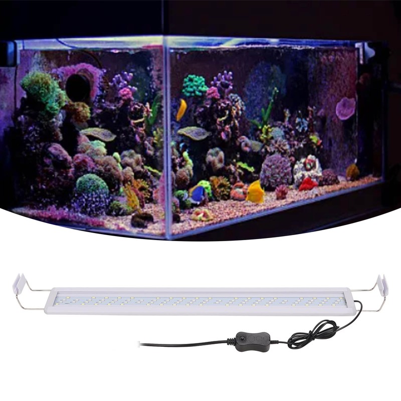 LED Aquarium Light Professional 4 Rows Splashproof Natural Lighting Simulation