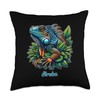 Aruba Colorful Iguana Throw Pillow