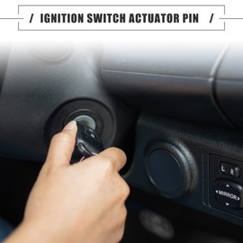 X AUTOHAUX 1 Set Ignition Switch Lock Cylinder for Jeep Metal 4690492AB White Silver