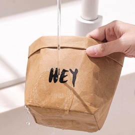 Reusable Kraft Paper Multi-purpose Interior Basket & Planter Bag (Small) Cover M 12x12x23cm 2ea