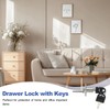 MECCANIXITY Drawer Lock with Keys, 16mm(5/8") Steel File Cabinet Lock