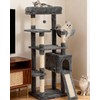 Komicoll 54 Inches Cat Tree, Tall Cat Tower with Hammock,