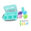 16PCS Set Bento Box Reusable 1300ml 4 Compartment Adult Lunch