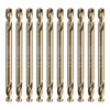 HARFINGTON 10Pcs Cobalt Drill Bits Double Ended 3.2mm/0.125" M35 High