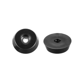 Recogwood 12Pcs Round Rubber Feet, D18mm x 15mm x H5mm Non Slip Furniture Feet Pads Rubber Bumpers Pad Protectors for Cabinet, Desk Tables, Couches, Chair