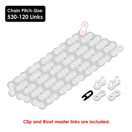 Caltric Red Drive Chain for Honda VF750C VF750C2 VF750Cd Magna 750 1994-2004