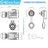 E-WeiChat EW-LP16 Industrial Waterproof Connector IP68 Quickly Plugging Aviation Connector