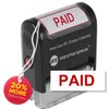 Paid Stamp, Paid Rubber Stamp self Inking Stamp Paid -Red