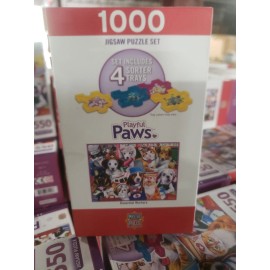 Masterpieces Essential Workers Playful Paws 550 Piece Jigsaw Puzzle Sorter Trays