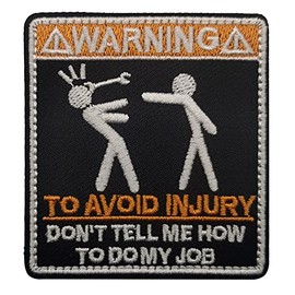Phoenix Ikki Warning Warning, Warning, Personality Funny, Tactical Military Airsoft Fabric, Embroidery, Patch, Armband, Crest, Velcro Applique