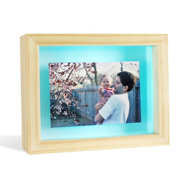 Filimin Friendship Lamps Knotty Pine Wood Picture Frame Handmade in