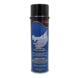 Quest Specialty SPARKLE Stainless Steel Cleaner, 20 oz. can, 1 count, Blue, 2220-1