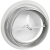 Vent Systems Diameter 150 mm Round Disc Valve White Metal