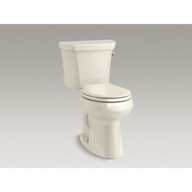 KOHLER K-4639-47 Cachet Round, Grip-Tight Bumpers, Quiet-Close, Quick-Attach Hardware, No Slam Toilet Seat, Almond